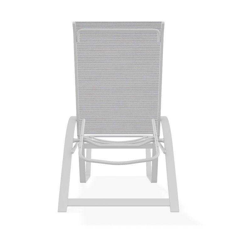 Holna Outdoor Rust-Resistant Metal Chaise Lounge