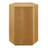 Kade Faceted Wood Side Table in Natural
