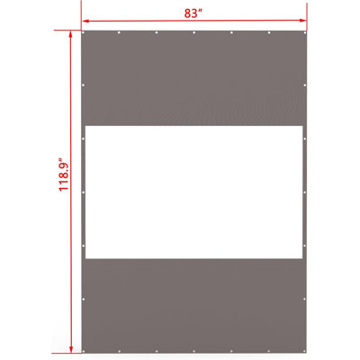 Heavy Duty Outdoor Clear Panel Curtain