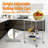 3 Tiers Wire Rolling Kitchen Utility Cart