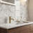 Castella de Blanc Elyx 12 in. x 12 in. Honed Marble Mosaic Floor and Wall Tile