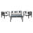 Arlethe Eucalyptus Solid Wood 4 - Person Patio Conversation Set with Cushions-2035428221-2108375898