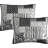 Makenna Black/White Microfiber 3 Piece Quilt Set-1273143948