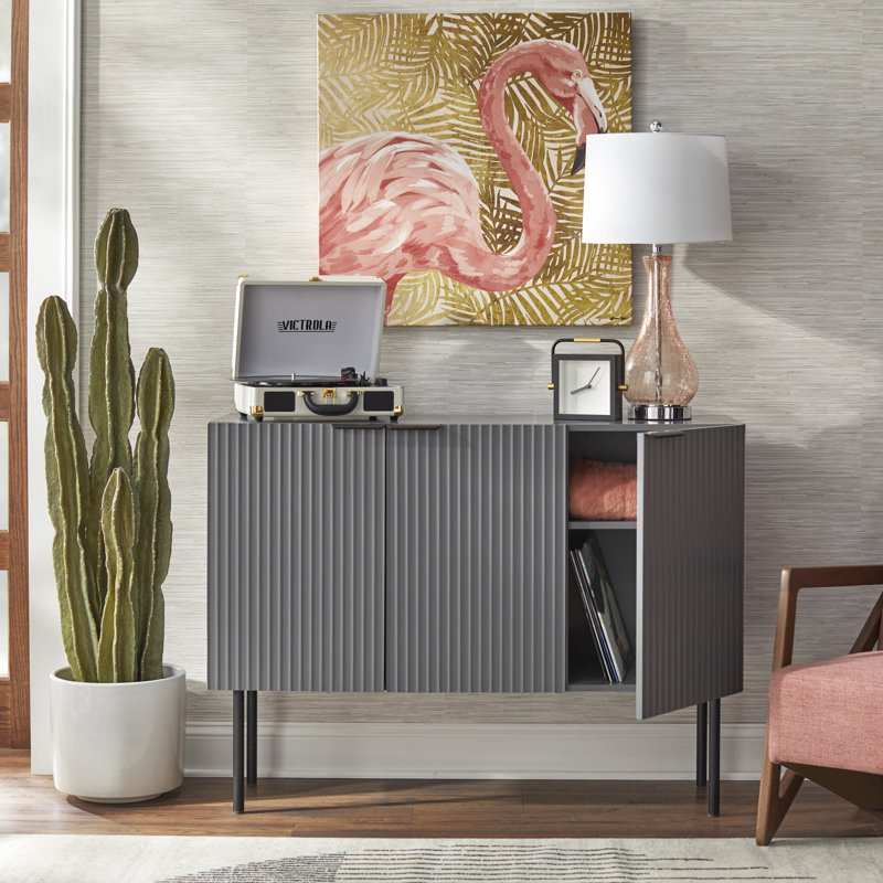 Buffet de 47,25 po de largeur Santillanes, Gris charbon