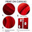 Red Perpetual Pulse Vortex I - art mural rouge-725598679-725598678-725598672