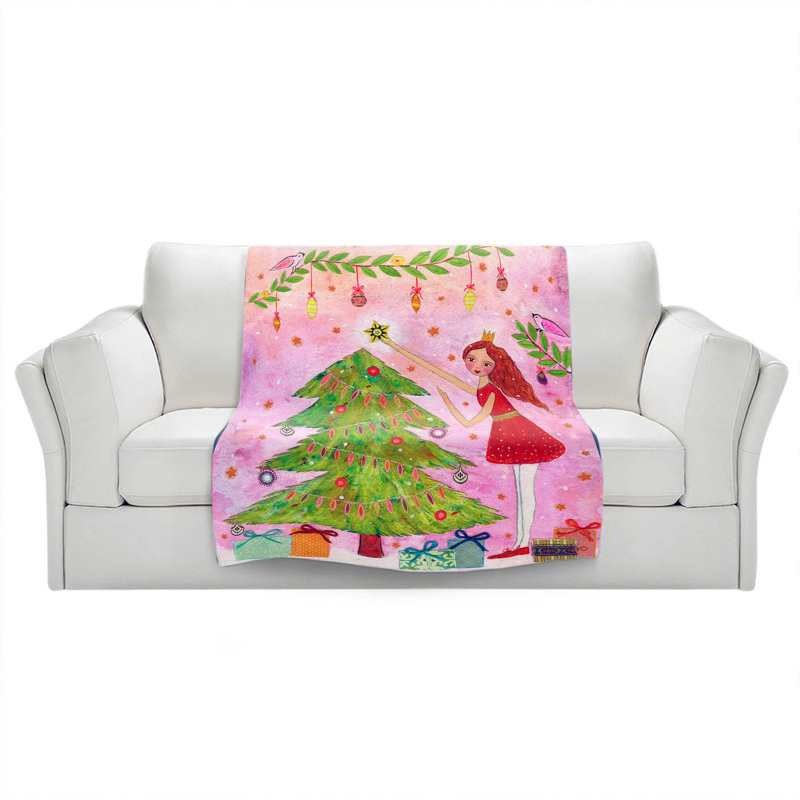 Hand Woven Throw Blanket, 68" W x 80" L