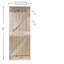 Porte de grange coulissante en bois de pin avec trousse de quincaillerie d'installation-93178036-93178042