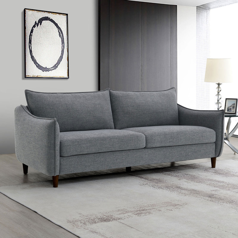 Canapé incliné 85 po Clayton, Gris foncé