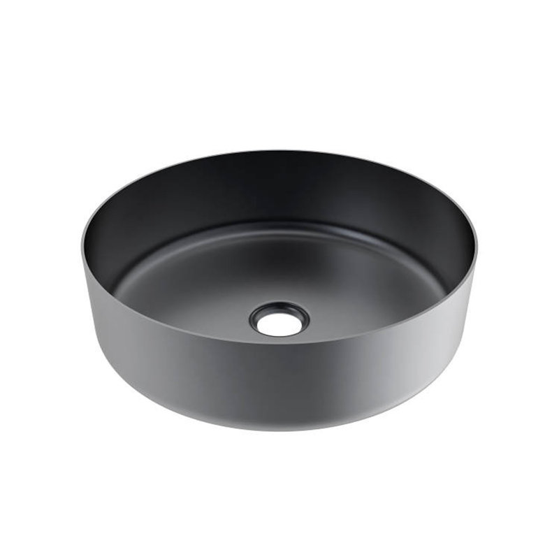 Barclay 15.62'' Stainless Steel Circular Bathroom Sink, Blue/Gray
