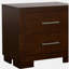 Table de chevet 2 tiroirs Polk Cappuccino