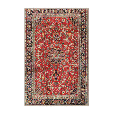 Tapis brun à motif oriental