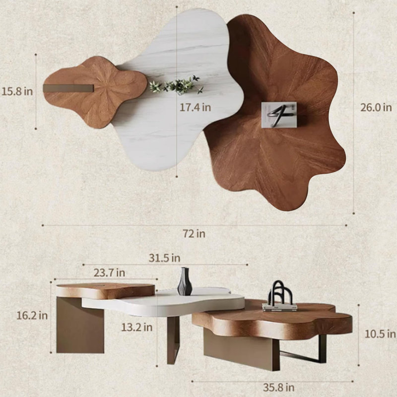Ensemble de table basse 2 pièces Newsoms