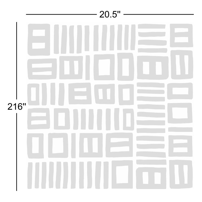 Rouleau de papier peint adhésif L 18 pi x l 20,5 po Ellie, Noir / blanc