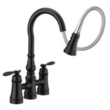Weymouth Pull Down Touch Double Handle Kitchen Faucet