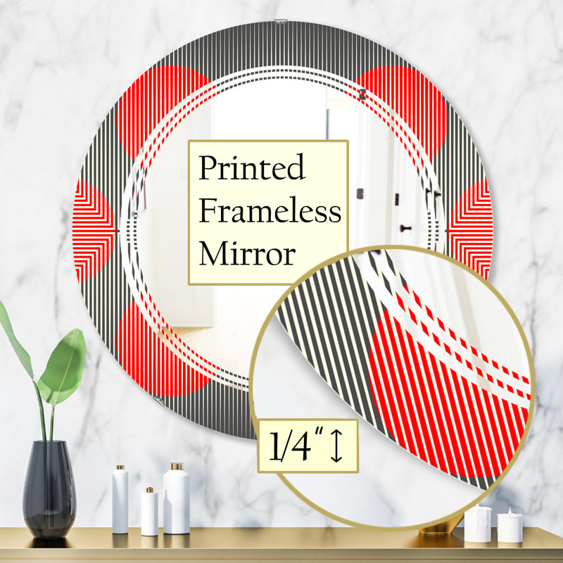 Miroir mural Line C, 31,5 po x 31,5 po