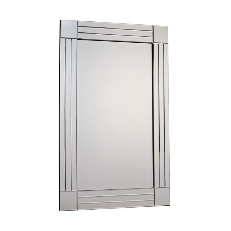 Bevis Flat Wall Mirror, 120cm H x 80cm W