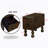 Solid Wood End Table, Rectangle 23.6 inch Narrow Side Table with Drawer, Vintage Bedside Table-1720699847