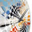 Huntleys - Horloge murale peinture abstraite-395645545