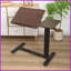 Table basse à hauteur réglable en noyer avec roulettes, table de coin arrondie sécuritaire pour chambre à coucher Salon