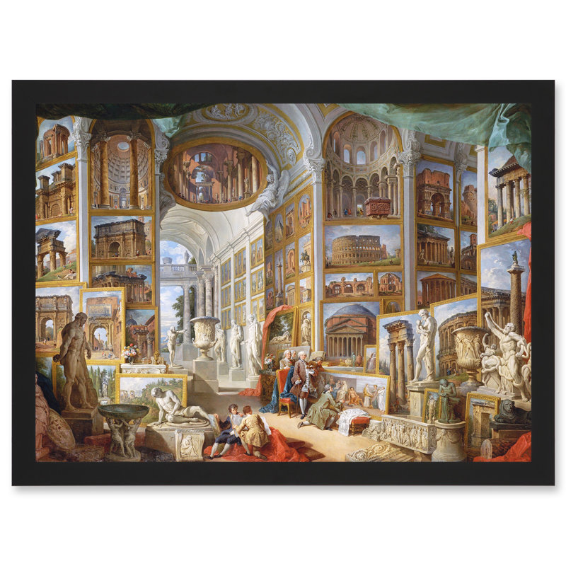Rome Monuments Allegory by Panini Ancient - Single Picture Frame Painting