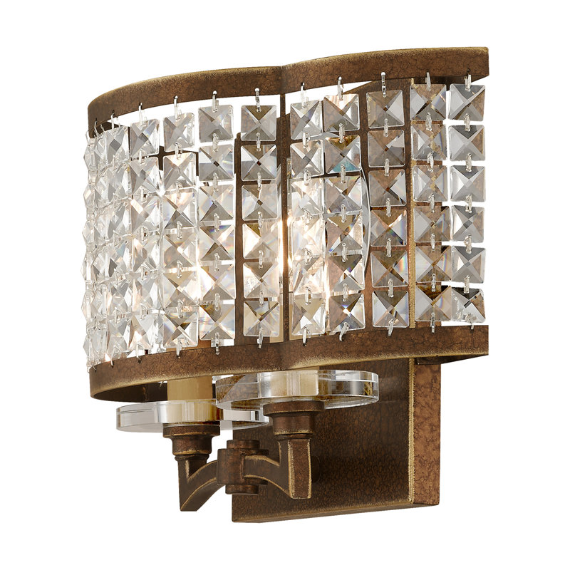 Belisle Flush Mounted Sconce, Palacial Bronze