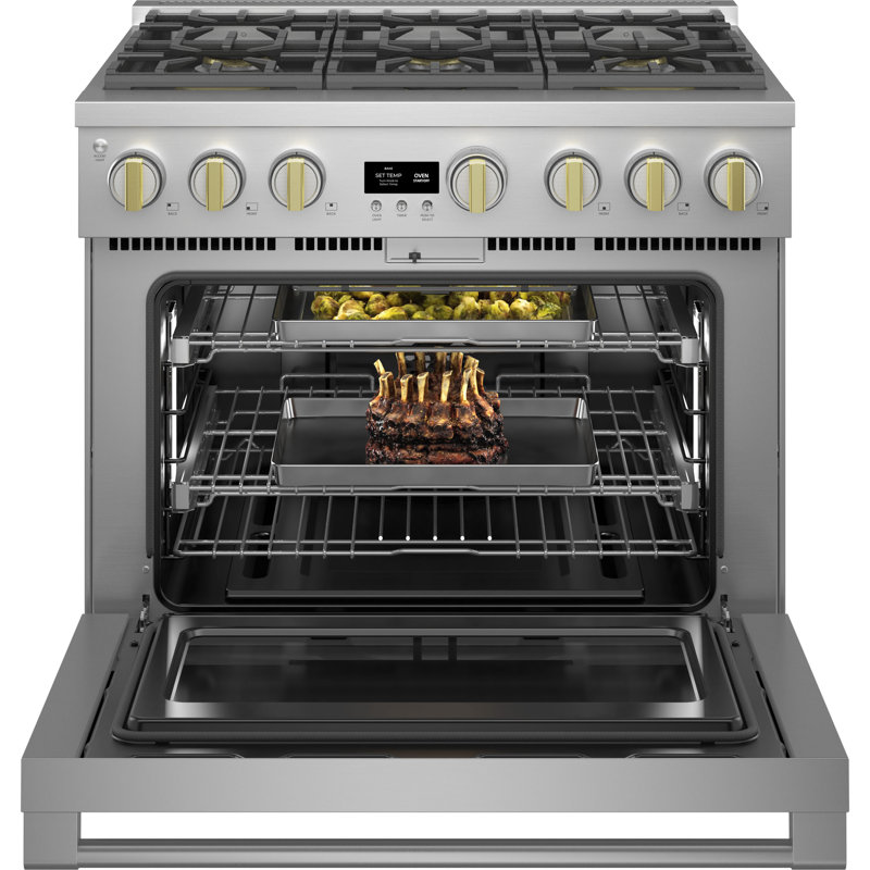 Monogram 36" Professional Range With 6 Burners, Natural Gas, 6.2 cu ft