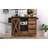 55.5" Farmhouse Kitchen Island with Drop Leaf-394169472