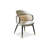 Black + White Solid back side Chair(Set of 2)