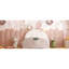 Lit simple blanc avec forme de lapin charmant et construction stable - tête de lit et base rembourrée robuste-130080149