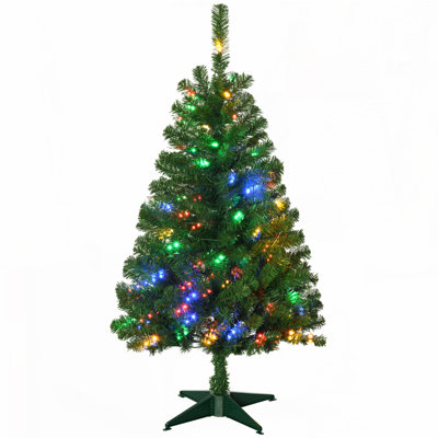 4ft Tall Prelit Artificial Christmas Tree