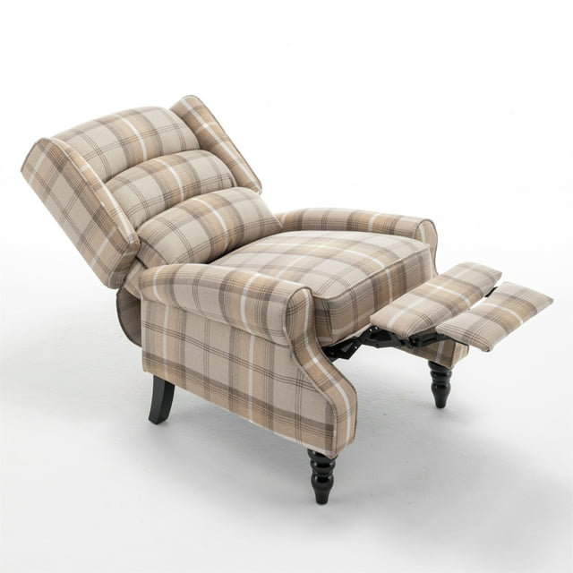 Brieuc Upholstered Recliner, Brown