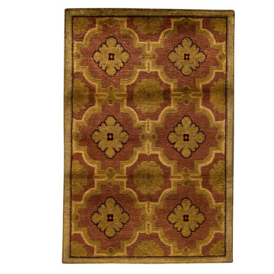Wool Floral Indoor Rug