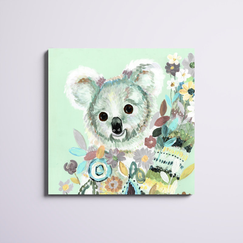 Mignon koala - peinture sur toile tendue, H 36 po x l 36 po