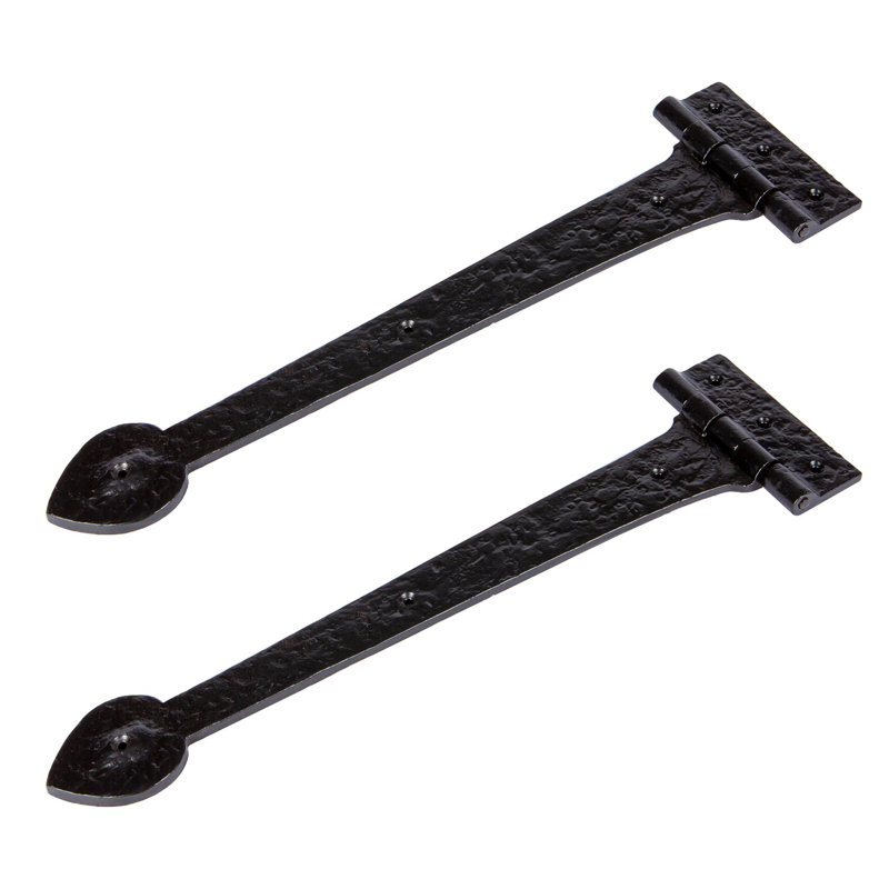 Hammer & Tongs - Traditional T-Hinge - W405mm - Black