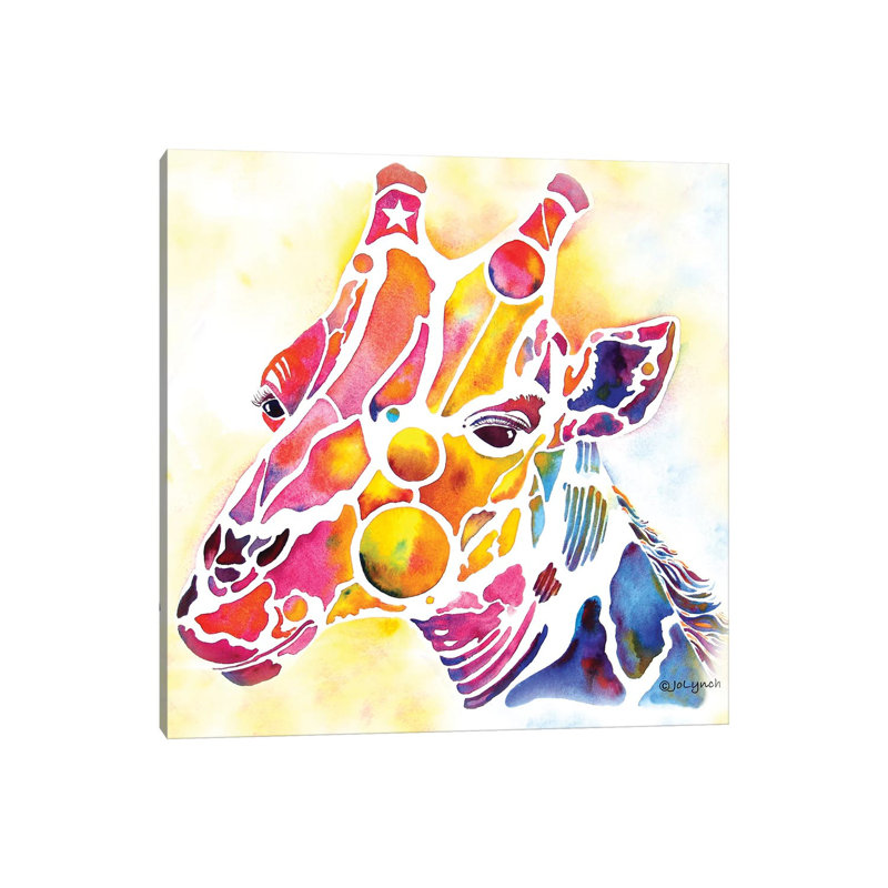 Giraffe Wildlife by Jo Lynch - Wrapped Canvas Gallery-Wrapped Canvas Giclée, 30.48cm H x 30.48cm W