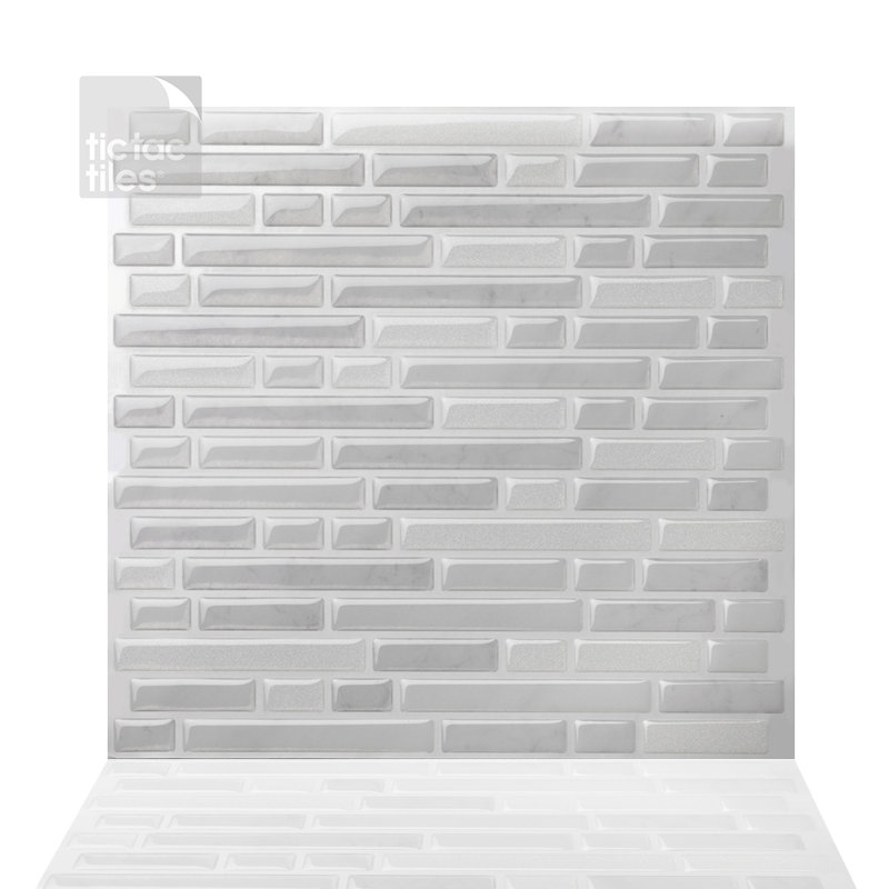 9.81'' W x 10'' L PVC Peel and Stick Mosaic Tile