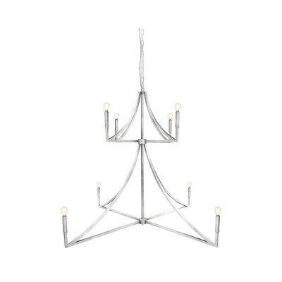 Elite 8 - Light Candle Style Tiered Chandelier