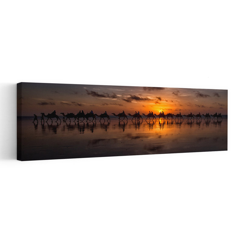 Coucher de soleil coucher de soleil, H 20 po x l 60 po