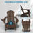 Dareona Pakkdiarie Folding Adirondack Chair with Cup Holder,HDPE Outdoor Chair with Comfort Ergonomic Seat for Patios,Lawn,Garden, Backyard Use-476871474-484979593