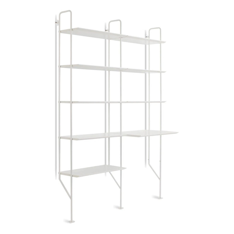 Hitch Desk, White, White