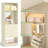 Akaylia Freestanding Closet System with Mirror And Drawers-1821066229