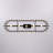 5-Light Flower Glass Linear Kitchen Island Pendant