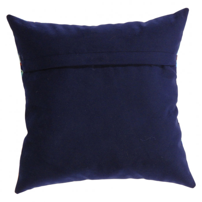 Coussin décoratif en velours, Malibu / beige, Carré, H 16 po x l 16 po
