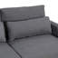 Canapé modulaire en L avec coussins de dossier amovibles et 3 coussins