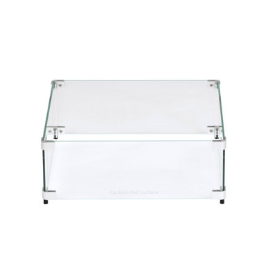 Square Fire Pit Wind Guard