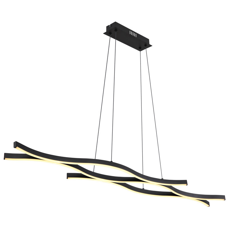 1 - Light Matte Black LED Pendant
