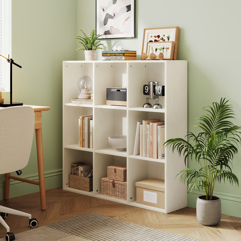 Timberhaven Bookcase, (6 Shelves) 39.37"H x 39.37"W x 9.45"D