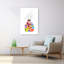 Colorful Floral Vase Abstract Colorful Contemporary Flower Wall Art Print by Isabelle Brent - Wrapped Canvas Print-135425292