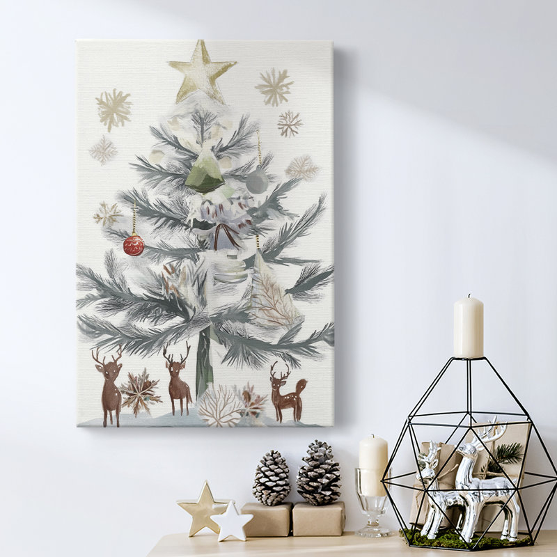 Art des Fêtes de Noël - Toile tendue avec châssis CCXX, H 18 po x l 12 po