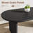 63" Oval Dining Table for 6-8, Farmhouse Kitchen Table with Thick Wooden Base-1972620446-1972620441